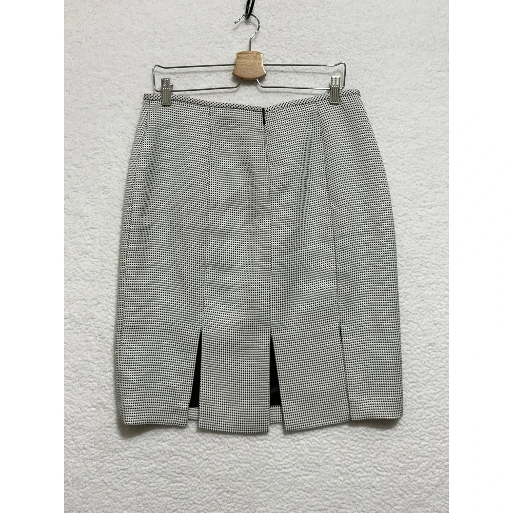 Liz Claiborne Suits Women's Black White Mini Dot Pencil Skirt‎ Size 12